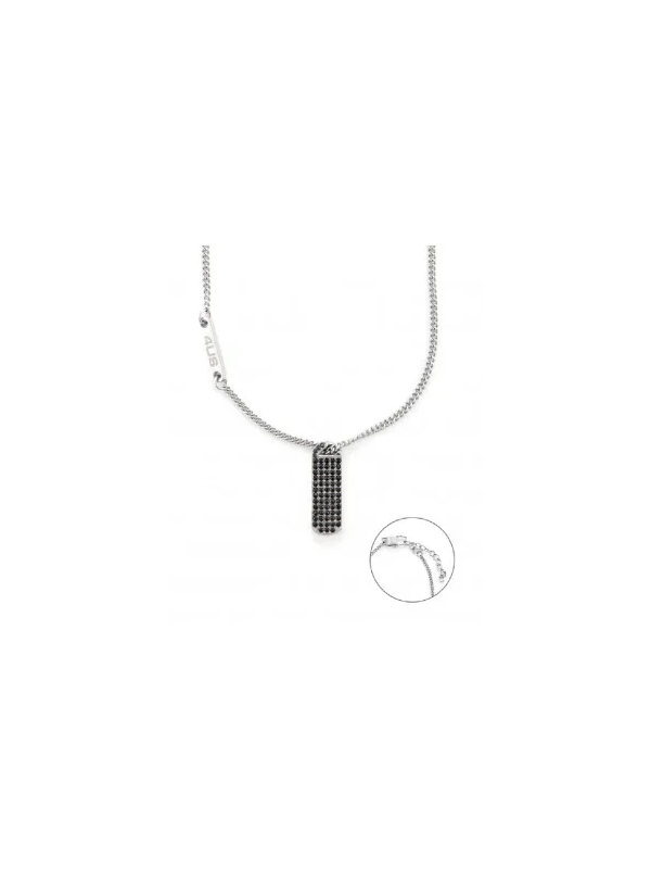 Acquista ora collana targetta con zirconi su elefantebianco.jewelry