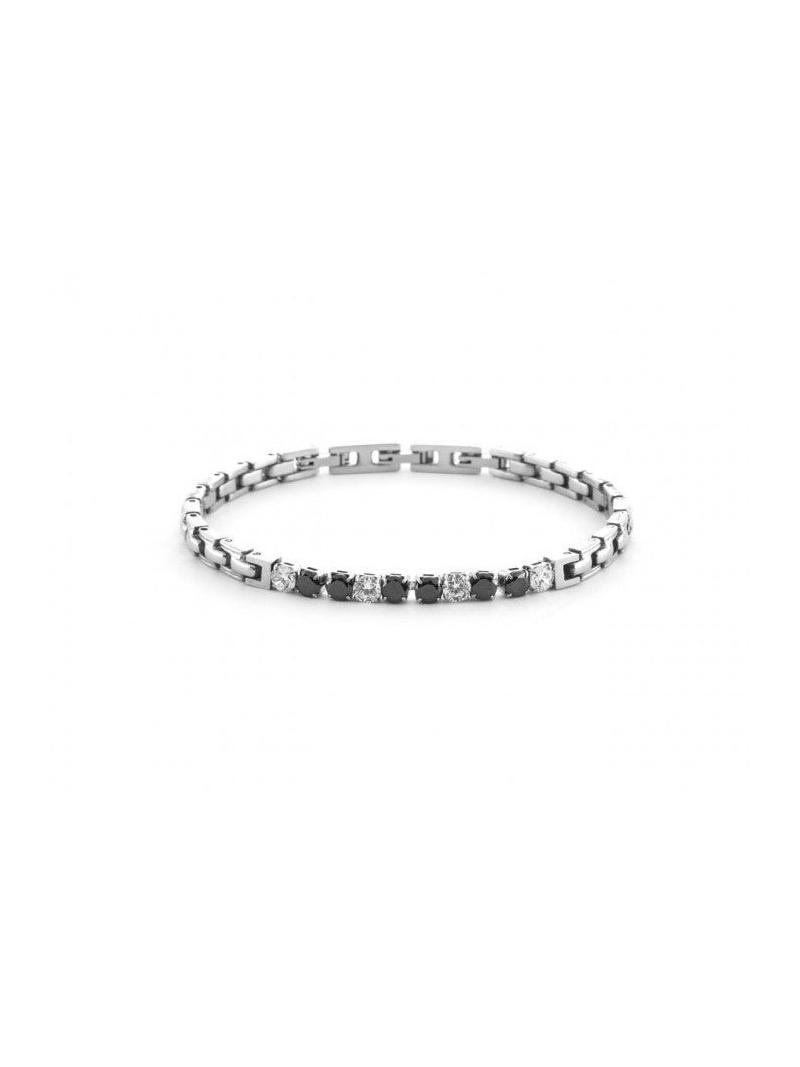Acquista ora bracciale cesare paciotti tennis gold rose zirconi bianchi e neri su elefantebianco.jewelry
