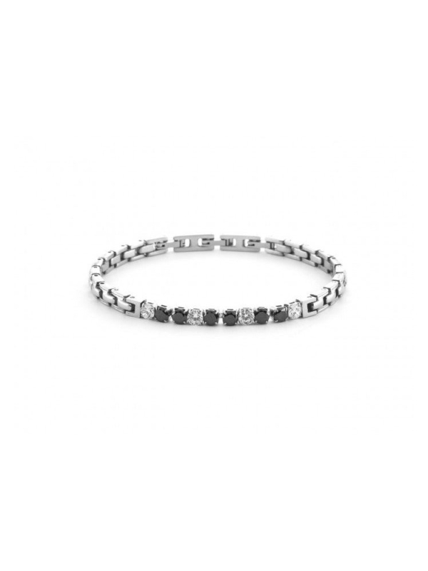 Acquista ora bracciale cesare paciotti tennis gold rose zirconi bianchi e neri su elefantebianco.jewelry