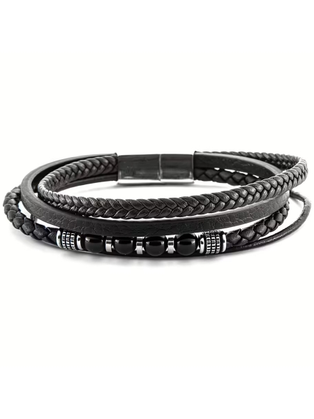 Acquista ora bracciale in pelle 4 fili su elefantebianco.jewelry