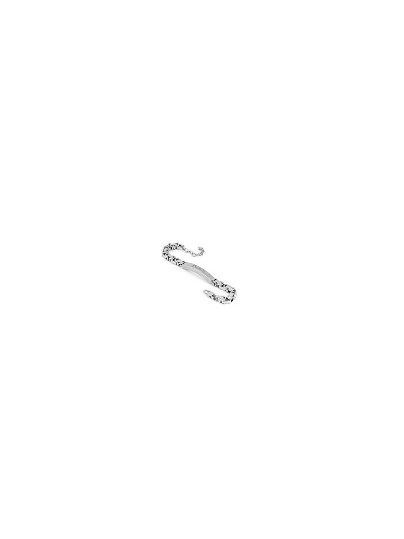 Acquista ora bracciale con catena a maglia rettangolare e targa su elefantebianco.jewelry