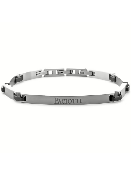 Acquista ora bracciale semirigido con maglie articolate nere su elefantebianco.jewelry