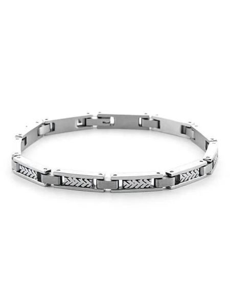 Acquista ora bracciale con maglia a link decorata su elefantebianco.jewelry