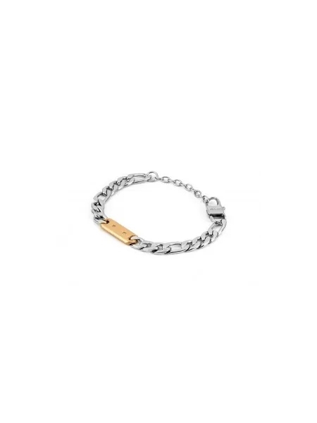 Acquista ora bracciale a maglia cubana con targa su elefantebianco.jewelry 2