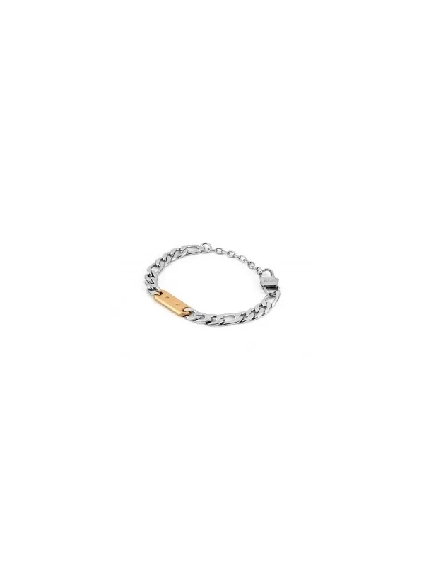 Acquista ora bracciale a maglia cubana con targa su elefantebianco.jewelry