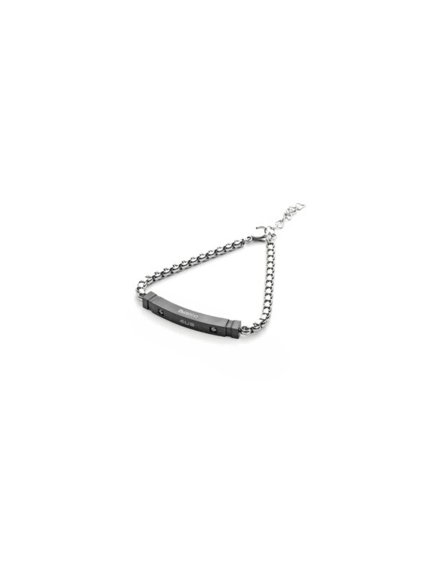 Acquista ora bracciale con maglia tubolare e targa gold rose su elefantebianco.jewelry