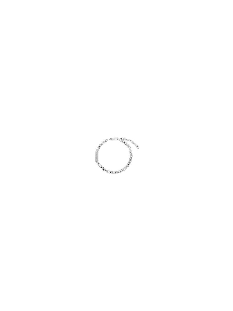 Acquista ora bracciale maglia rollo con targa su elefantebianco.jewelry