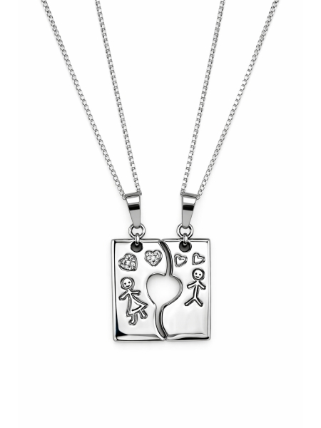 Acquista ora collana di coppia targhetta uomo donna su elefantebianco.jewelry