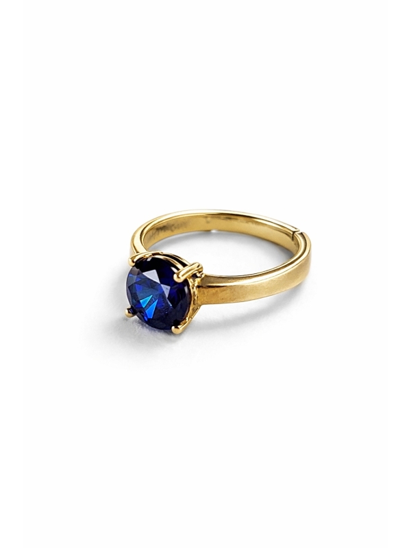 Acquista ora anello solitario pietra gialla su elefantebianco.jewelry