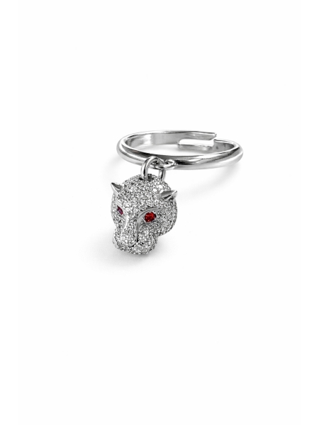 Acquista ora anello pantera occhi rossi su elefantebianco.jewelry