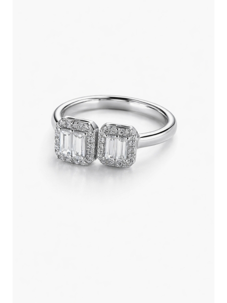 Acquista ora anello bilogy baguette su elefantebianco.jewelry