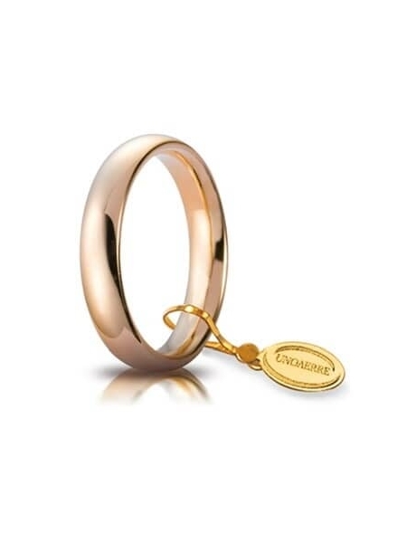 Acquista ora fede comoda oro rosa 18kt ( 4 mm ) su elefantebianco.jewelry