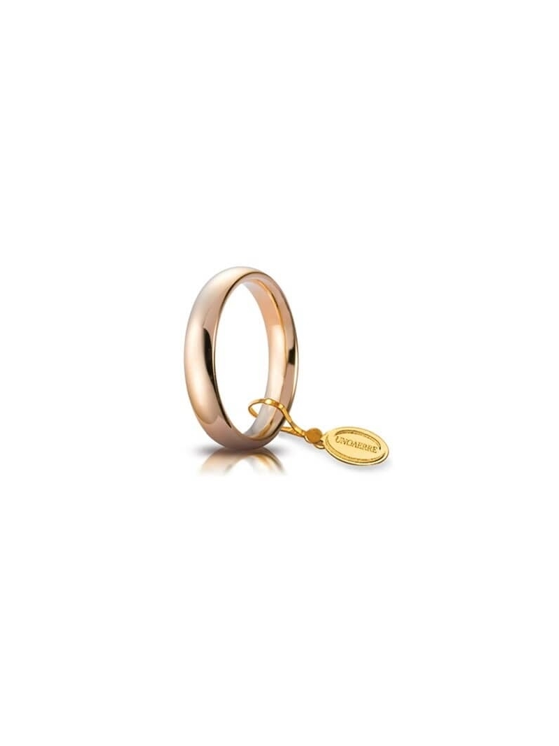 Acquista ora fede comoda oro rosa 18kt ( 4 mm ) su elefantebianco.jewelry