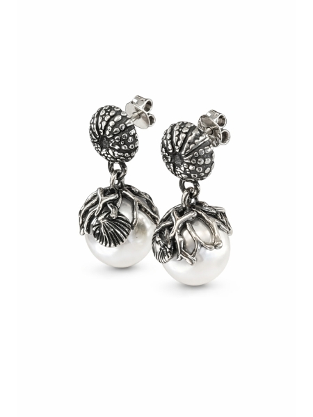 Acquista ora orecchino pendente perla su elefantebianco.jewelry