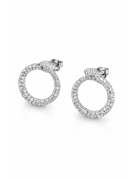 Acquista ora orecchini serpente martellati su elefantebianco.jewelry