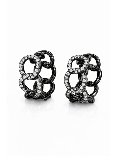 Acquista ora cerchietti grumetta zirconata nera piccola su elefantebianco.jewelry