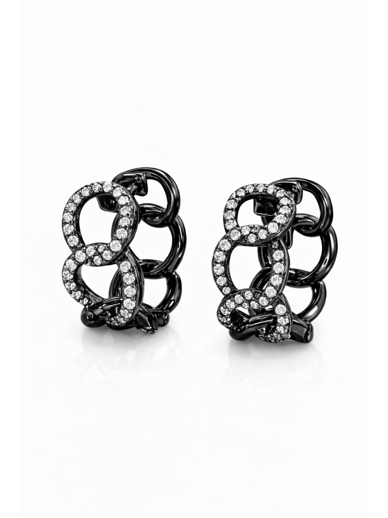 Acquista ora cerchietti grumetta zirconata nera piccola su elefantebianco.jewelry