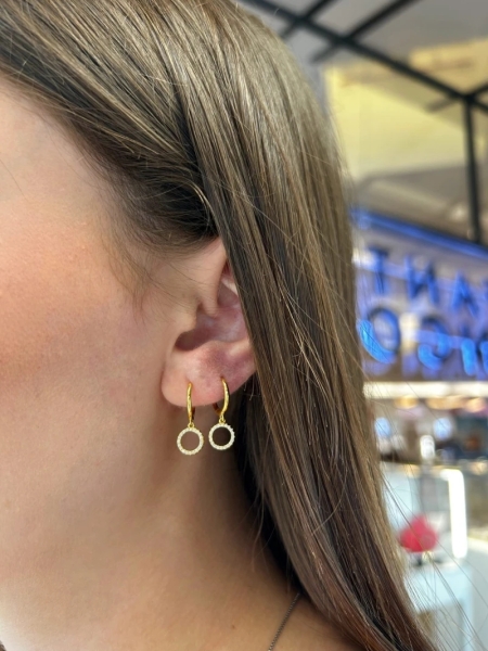 Acquista ora cerchietti tondo zirconato su elefantebianco.jewelry 2