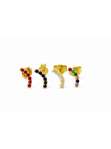 Acquista ora orecchini curvi gold su elefantebianco.jewelry