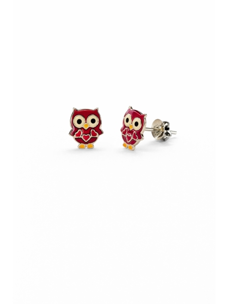Acquista ora orecchini bimba gufo e cuoricini su elefantebianco.jewelry