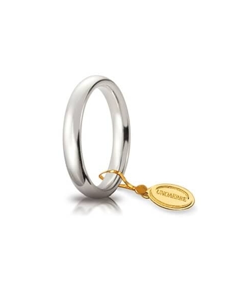 Acquista ora fede comoda oro bianco 18kt ( 3,5 mm ) su elefantebianco.jewelry