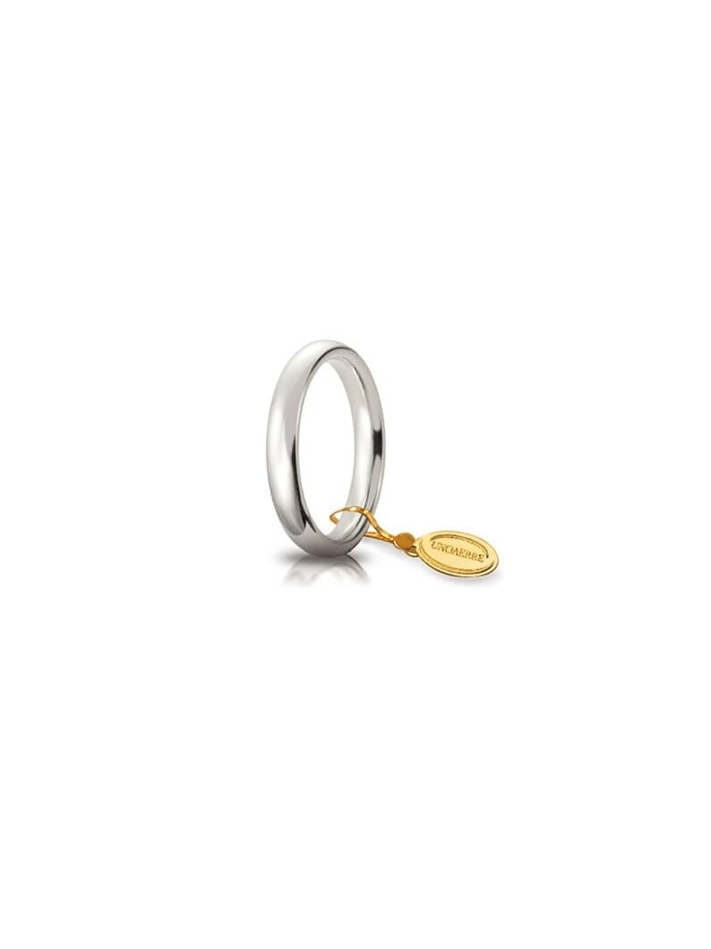 Acquista ora fede comoda oro bianco 18kt ( 3,5 mm ) su elefantebianco.jewelry