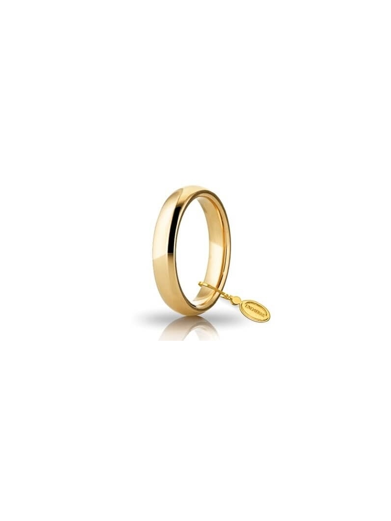 Acquista ora fede comoda oro giallo 18kt ( 4 mm ) su elefantebianco.jewelry