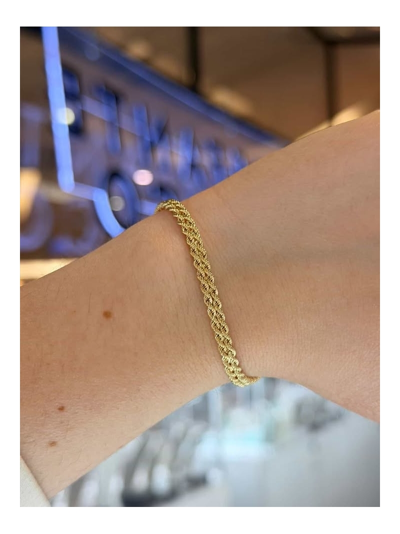 Acquista ora bracciale doppia fune oro 750 su elefantebianco.jewelry