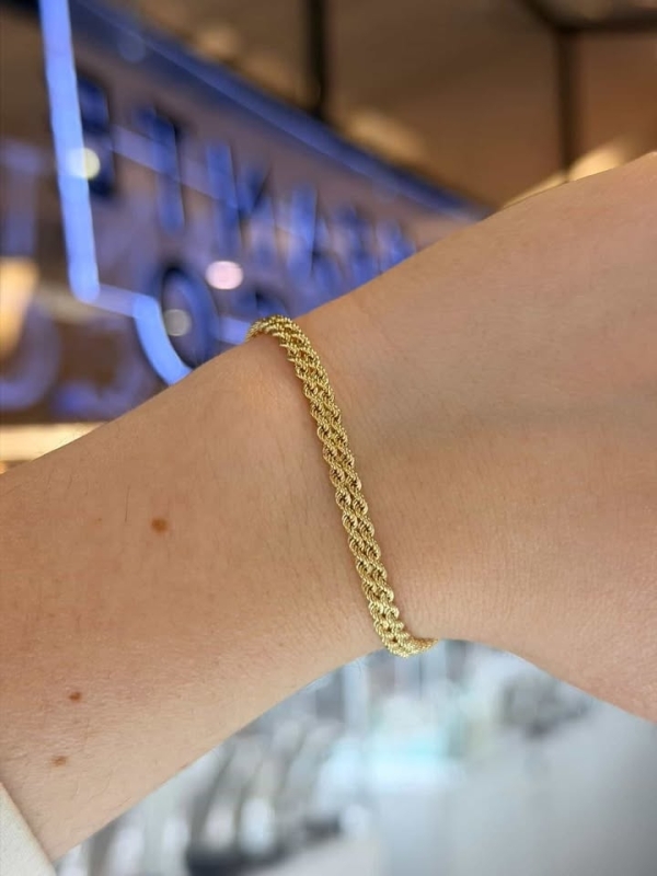 Acquista ora bracciale doppia fune oro 750 su elefantebianco.jewelry