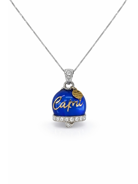 Acquista ora collana campanella blu capri su elefantebianco.jewelry