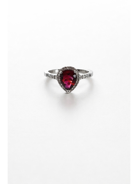 Acquista ora anello goccia rossa su elefantebianco.jewelry