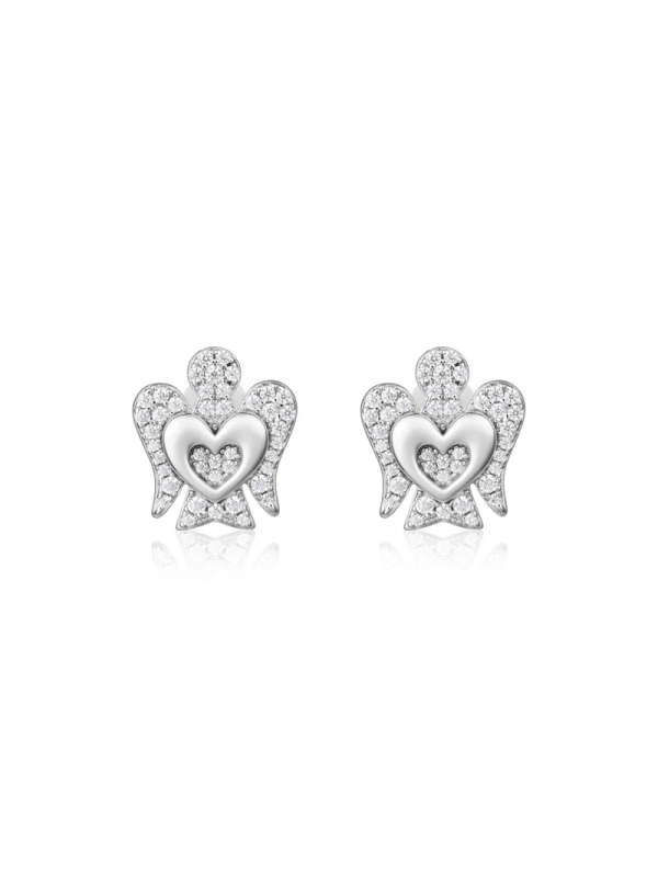 Acquista ora orecchino angelo con cuore su elefantebianco.jewelry
