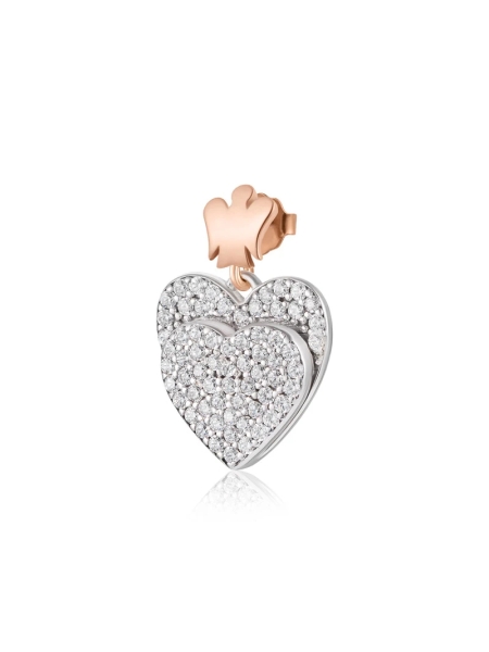 Acquista ora orecchini doppio cuore su elefantebianco.jewelry 2