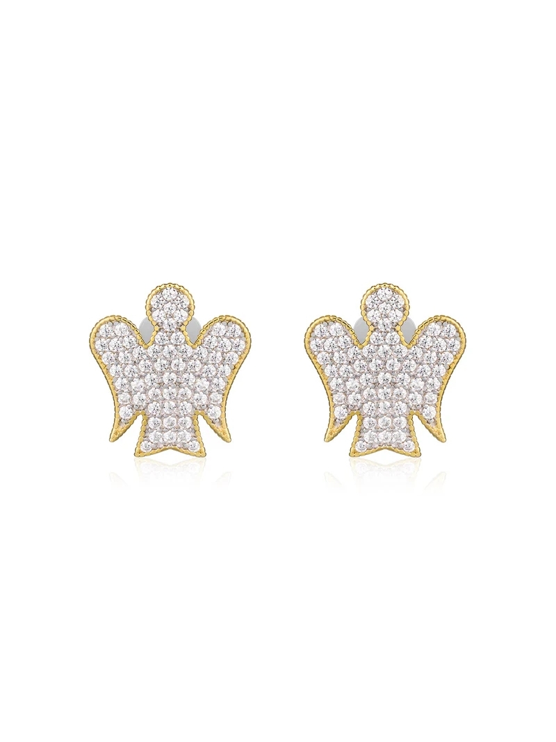Acquista ora orecchini angelo zirconato gold su elefantebianco.jewelry