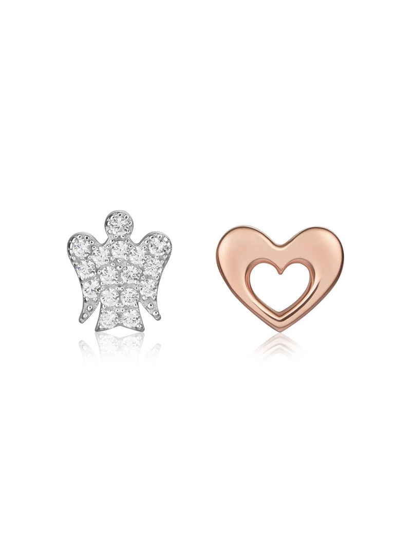 Acquista ora Orecchini Con Angelo pavé e Cuore su elefantebianco.jewelry