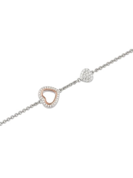 Acquista ora Bracciale trilogia con cuore traforato su elefantebianco.jewelry 2