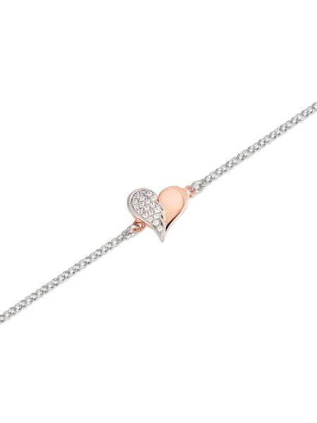 Acquista ora Bracciale con cuore e ala su elefantebianco.jewelry 2