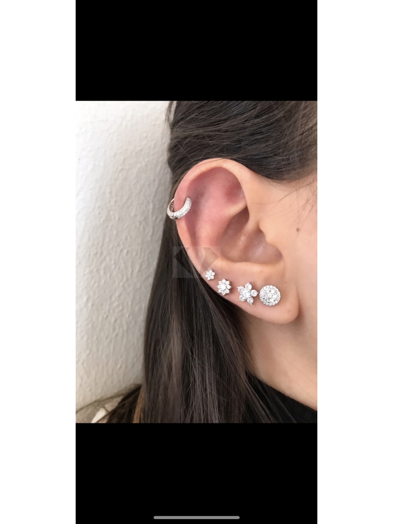 Acquista ora orecchini circle in argento 925% su elefantebianco.jewelry