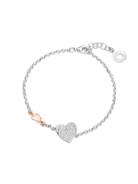 Acquista ora Bracciale con doppio cuore su elefantebianco.jewelry