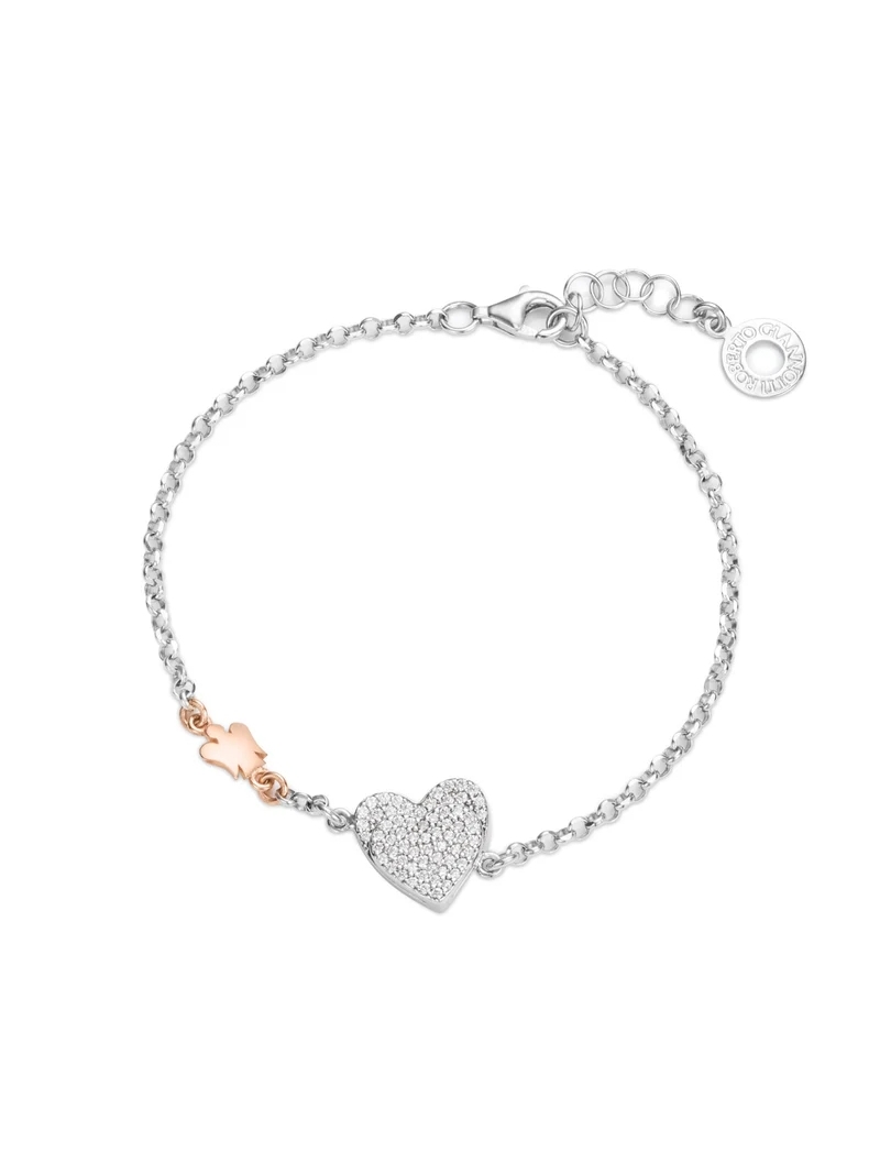 Acquista ora Bracciale con doppio cuore su elefantebianco.jewelry