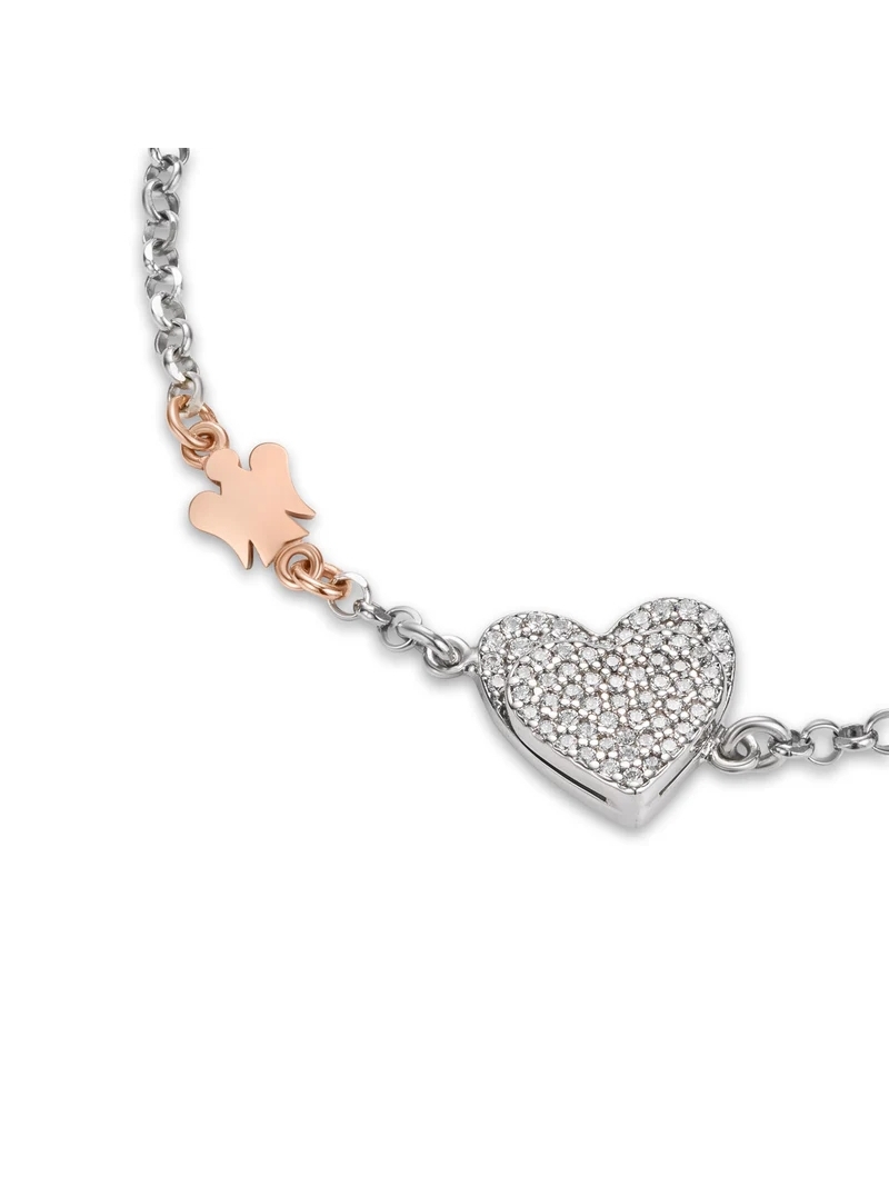 Acquista ora Bracciale con doppio cuore su elefantebianco.jewelry