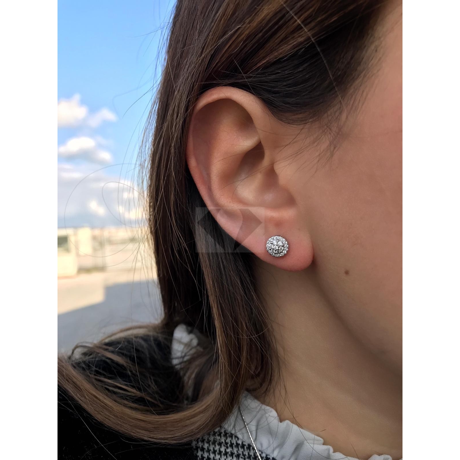 Acquista ora orecchini circle in argento 925% su elefantebianco.jewelry