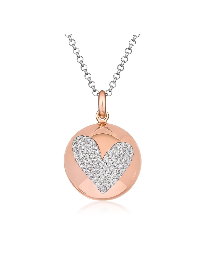 Acquista ora Chiama Angeli cuore di zirconi rose gold su elefantebianco.jewelry