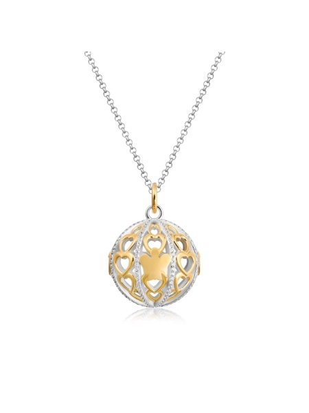Acquista ora collana Chiama Angeli dorato cuori e zirconi su elefantebianco.jewelry