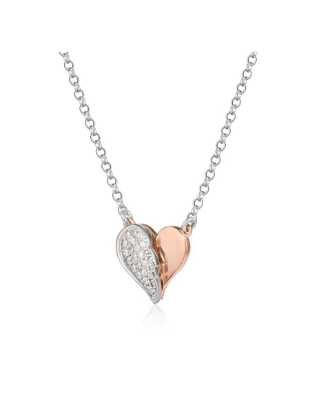 Acquista ora Collana con cuore e ala su elefantebianco.jewelry 2