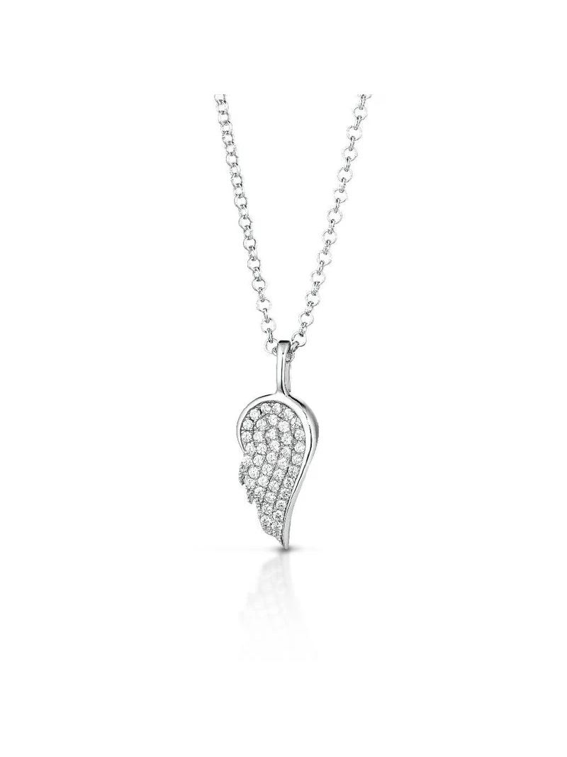Acquista ora Collana Ala in Argento e Zirconi su elefantebianco.jewelry