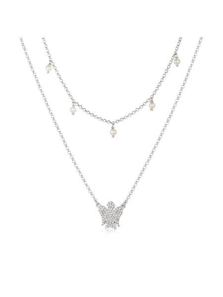 Acquista ora Collana con Angelo Perle e Zirconi su elefantebianco.jewelry 2