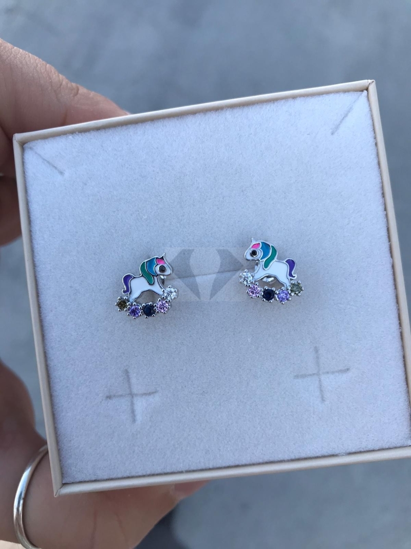 Acquista ora orecchini unicorno su elefantebianco.jewelry