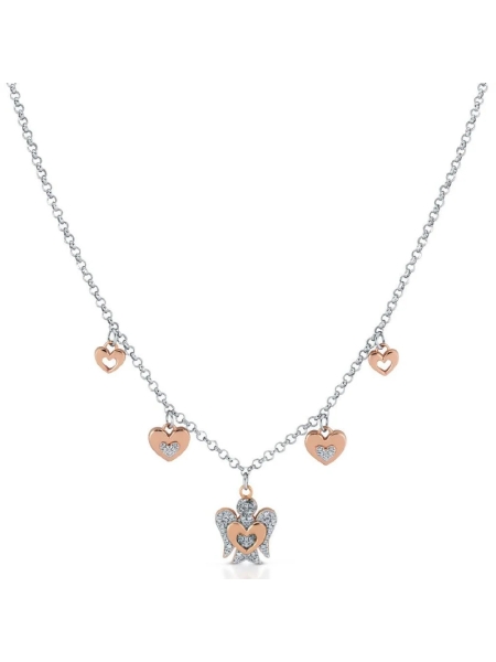 Acquista ora Collana con Angelo E Cuori su elefantebianco.jewelry
