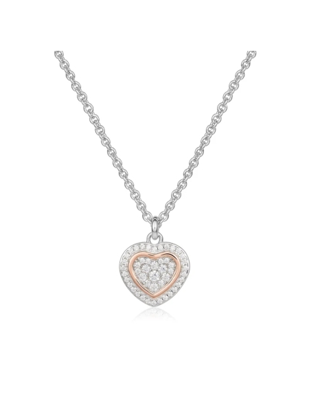 Acquista ora Collana trilogia con ciondolo cuore su elefantebianco.jewelry